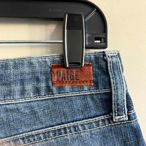 Paige Jimmy Jimmy Shorts Raw Hem Cuffed Distressed Destroyed 26 - Picture 2 of 5